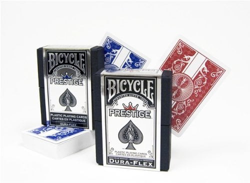 1 Deck Dura-Flex Red Bicycle Prestige Poker Playing Cards 100% Plastic RI 
