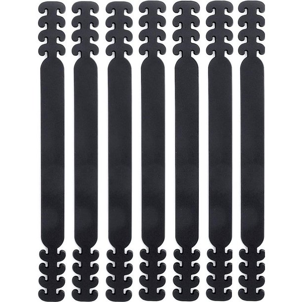 Accesorio para mascarillas - 7 ganchos para mascarillas detrás de la cabeza, gancho para mascarillas, extensión para mascarillas para niños y adultos, banda elástica de protección auditiva auxiliar