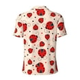 thumbnail image 4 of Rocae Red Ladybug for Men's Short Sleeve Polo Shirt, Quick Drying Performance Moisture Wicking Sports Men's Golf Shirt X-Large, 4 of 9