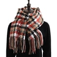 thumbnail image 1 of Bufanda de otoño invierno para mujer, bufanda clásica Sugezi, bufanda cálida a cuadros, 1 of 5