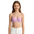 thumbnail image 3 of Shadoumai Girl Strapless Bra Training Bras Non- Wireless with Detachable Adjustable Straps 8-10 10-12 12-14 Years, 3 of 8