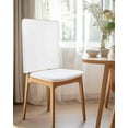 thumbnail image 2 of nqOlkjepod Pure White Chair Covers Set of 6, Decorative Chair Back Cover, Simple Solid Color Dining Room Chair Slipcovers Removable Chair Protectors Covers for Party Banquet, 2 of 7