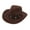 Coffee, variant on UDIYO Bowler Hat with Belt Buckle Western Style Love Top Broadside Wide Brim Head Protection Cowboy Dress Up Hats for Party