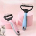 thumbnail image 2 of Cepillo para quitar el pelo largo y despeinado de perros y gatos, almohadilla para recortar el pelo, herramienta de belleza, color rosa S, 2 of 5