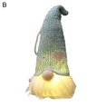 thumbnail image 2 of Gwong Electrónica Navidad Muñeca sin rostro luminoso decorativo adorable navidad sin rostro sombrero forestal hombre para árbol de Navidad, 2 of 6