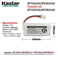 thumbnail image 3 of Kastar 1-Pack Battery Replacement for Vtech CS6400 CS6409 CS6419 CS6419-2 CS6419-3 CS6419-4 CS6419-15 CS6429 CS6429-2 CS6429-3 CS6429-4 CS6429-5 CS6429-16 CS6449 CS6449-2 CS6449-3 CS6509 Handset, 3 of 5
