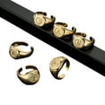 thumbnail image 2 of Open Ring Adjustable Letter Vintage Chunky Ring Thumb Ring Knuckle Ring for Girl, 2 of 10
