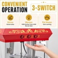 thumbnail image 5 of Popcorn Machine Cart with Wheels, 10 Oz Kettle, Scoop and 2 Cups, Akaber 800W Commercial Popcorn Maker Machine, Makes 48 Cups per Batch, Movie Theater Popper, 5 of 7