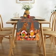 thumbnail image 4 of Fall Gnomes Pumpkins Maple Leaves Table Runner Autumn Seasonal Thanksgiving Kitchen Dining Table Decoration for Home Party Decor 13x72 Inch, 4 of 6