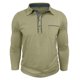 thumbnail image 5 of pstuiky Camisas de manga larga abrigadas para hombre, Camiseta informal de manga larga con botones y retazos para hombre salir tops m, 5 of 7