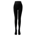 thumbnail image 2 of 2PCS Autumn And Winter Black Warm Fleece Lean Leg Pressure Leggings Pantyhose, 2 of 7