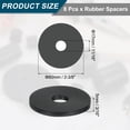 thumbnail image 2 of 8Pack Thick Rubber Spacer, 2-3/8 Inch OD x 11/16 Inch ID x 3/16 Inch Thickness, 2 of 6