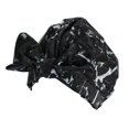 thumbnail image 3 of Bearachild Gorros de baño para ducha Estampado de flores Impermeable Reutilizable Elástico Colorido Universal Largo Sombrero corto Baño Estampado de Juegos de accesorios de baño Negro Bearachild HA062078-25B, 3 of 6