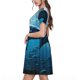 thumbnail image 2 of Disketp Ocean Dolphin Fish School para Vestido de Manga Corta para Mujeres, Vestidos de Verano para Mujeres, Casual y Holgado para la Playa, 2 of 6