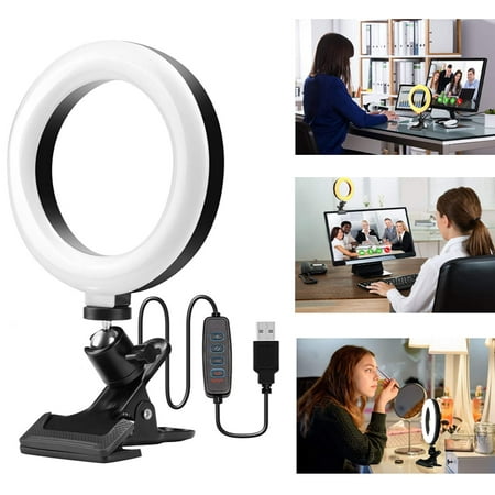 

Live Broadcast Light Portable Fill Light for Video Conference Live Streaming Video (16cm)