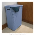 thumbnail image 4 of Kit 2 Cestos de Plástico La Ardilla Con Tapa para Ropa Tipo Rattan (Azul), 4 of 4