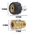 thumbnail image 2 of M22 Daily Pressure Washer Adapter Kit 14mm Swivel to M22 Metric, 2 of 5