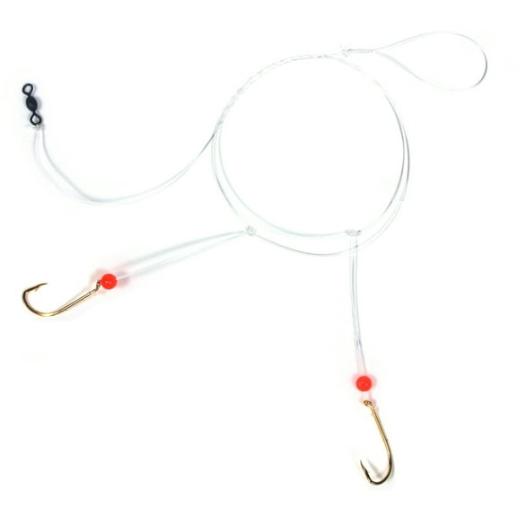 Sea Striker N8465-20G Sea Bass Hi-Lo Rig, 2 - # 2/0 Gold Bait