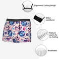 thumbnail image 3 of Yiaed blue record rock Skull Print Men's Soft Cotton Boxer Shorts Breathable Boxers Underwear Moisture-Wicking Underwear Stretch Boxer Briefs for Man-Small, 3 of 5