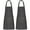 Black, variant on NLUS 2 Pack Cooking Aprons for Women Men with 2 Pockets, 29.5" x 26.8" (Black Pinstripes)