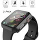 thumbnail image 4 of Misxi Paquete de 2 Estuches Rígidos para PC con Protector de Pantalla de Vidrio Templado Compatible con Apple Watch SE Series 6 Series 5 Series 4 40 mm - Negro, 4 of 4