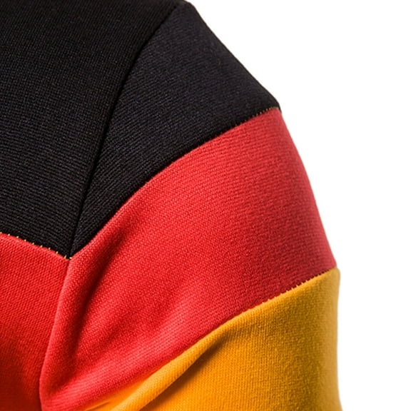 Aayomet Hoodies For Men Zip Up Hoodies for Men Men‘S Pure Color Zipper Pullover Long Sleeve Hooded Sweatshirt Tops Blouse Hoodies,Orange XXL