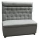 thumbnail image 1 of Sillon Booth Capitonado Gris Diseños OIKO Para Restaurante Cafeteria Bar, 1 of 2