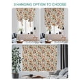 thumbnail image 4 of Thanksgiving Mushrooms Tie Up Curtains for Windows 45 Inch Length Balloon Curtains Kitchen Adjustable Balloon Window Shade Leaves Country Botanical Retro Tie Up Bathroom Curtain Window 52"x45", 4 of 6