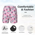 thumbnail image 5 of Fotbe Cherry Strawberry Men’s Swim Trunks Quick Dry Swim Shorts Board Shorts with Mesh Lining-Medium, 5 of 9
