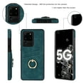 thumbnail image 4 of Fit for Samsung Galaxy S20 Ultra Case Card Pocket 360° Rotatable Ring Holder Kickstand, Shockproof Drop Resistant PU Leather Soft TPU Back Protective Phone Case For Samsung Galaxy S20 Ultra, Blue, 4 of 8