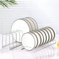 thumbnail image 5 of Stainless Steel Kitchen Organizer Dish Rack Household Kitchen Drainage Rack Cooking Dish Pan Cover Stand Kitchen Accessories, 5 of 9