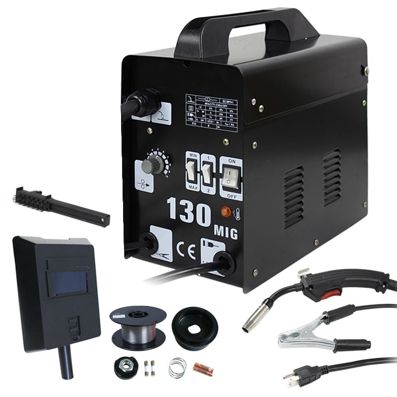 Details about  / Electric MIG 130 Welder-Automatic Arc Wire Welding Machine No Gas Portable 110V
