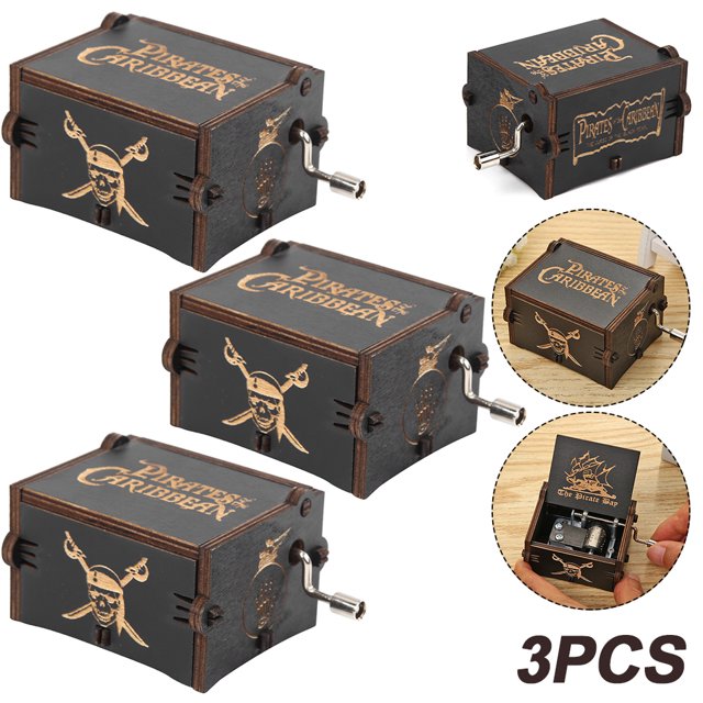 Caja Música Con Manivela Exquisita Vintage Manualidades para El Regalos (C)