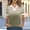 A_ Army Green, variant on Olyvenn Women's Summer Gradient Print Turn Down Collar Top, Loose Fit Lightweight Short Sleeve Button Collared Blouse for Beach Holiday Blue L