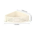 thumbnail image 3 of Plastic Bathroom Storage Rack | Wall Mount Shelf with Hooks | Ventilated Cosmetic & Toiletry Organizer Tray | Shelf for Kitchen & Bathroom, 3 of 6