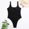thumbnail image 6 of MSJUHEG Plus Size One Piece Swimsuit,Bathing Suit Monokini,Womens One Piece Swimsuits,Push Up Bathing Suits for Women,Monokini,Bandeau Bathing Suits,Womens Bathing Suits Black S, 6 of 6