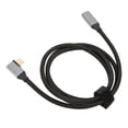 thumbnail image 3 of Cable USB C a USB C 3.1 Gen 2 Ángulo Recto 90 Grados Macho a Hembra 100W 20V 5A Carga 4K 60Hz Cable de Alta Velocidad 10Gbps 1m, 3 of 8