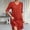 Red, variant on Fnooota Summer Dresses for Women, Short Sleeve Vacation V Neck Casual Midi Dresses Red Size S-2XL