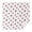 White Cow Heart, variant on Pink Cow Milk Strawberry Pattern Square Tablecloth,Waterproof Square Table Cover,Wipeable Spillproof Washable Table Cover for Home Kitchen Party Decor 42"X42"(107x107cm)