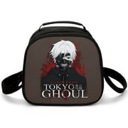 Ken Kaneki Tokyo Ghoul Insulated Lunch Bag Portable Bento Bag Therma Lunch Box Lunchbag For Kids Boys Girls Teens Adult