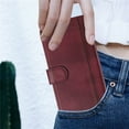 thumbnail image 2 of For iPhone Air 6.5inch Phone Case Wallet, Flip Leather TPU Cover with Card Holder Wrist Strap Shockproof Phone Case,Red,For iPhone Air, 2 of 11