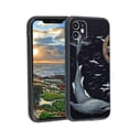 thumbnail image 1 of Compatible with iPhone 12 Phone Case, Whale-6-3 Case Men Women, Flexible Silicone Shockproof Case for iPhone 12, 1 of 1