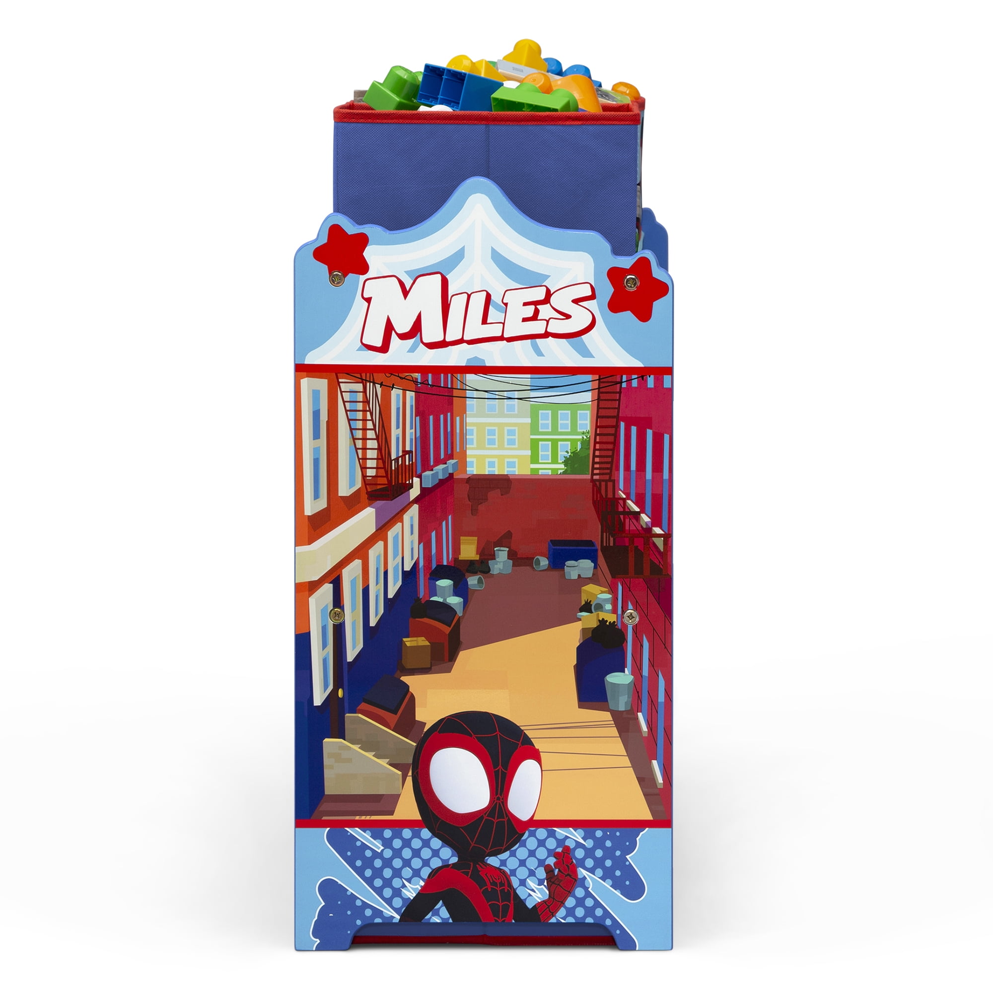 Spidey and Friends Design & Store 6 Bin Toy Storage Organizer by Delta Children