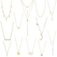 thumbnail image 3 of Starain Collier Ras du Cou 12 Pcs Superposé Mode Chaîne Multicouche Collier Simple Ensemble Collier en Or pour Femmes, 3 of 4