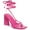 Pink Smooth, variant on Bar III Womens AURORAA Faux Leather Strappy Block Heel