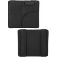 thumbnail image 3 of Lunfar Sun Visor CD Organizer, Multifunctional Car Sun Visor Card Ticket Holder Organizer PU Leather Storage Bag Black, 3 of 5