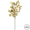 thumbnail image 2 of Vickerman 34" Gold Eucalyptus Artificial Christmas Spray. Includes 3 sprays per pack., 2 of 2