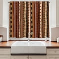thumbnail image 2 of Ambesonne Tribal Kitchen Curtains, Abstract Details Stripes, 55"x39", Multicolor, 2 of 3