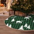 thumbnail image 5 of Rateoe Christmas tree green plaid Pattern Christmas Tree Skirt with Ties, Christmas Tree Decorations, Farmhouse Christmas Decor Xmas Holiday Decorations-36", 5 of 6