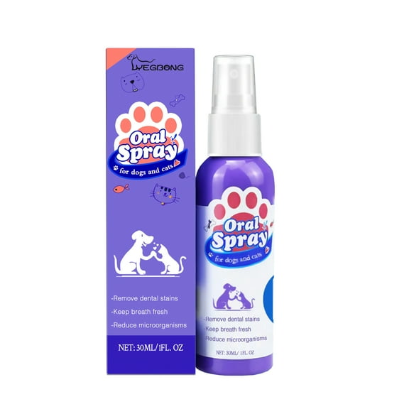 Tooth Cleaning Spray For Cats And Dogs, Remove Tooth Stains Fresh Breath Pets Oral Care Spray